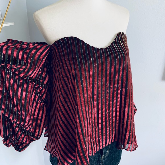 Caroline Constas • Gabrielle Velvet Bustier • Meghan King • SZ S • Retail $445 - Picture 6 of 14